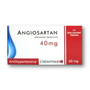 Angiosartan 40 mg ( Olmesartan ) 28 film-coated tablets
